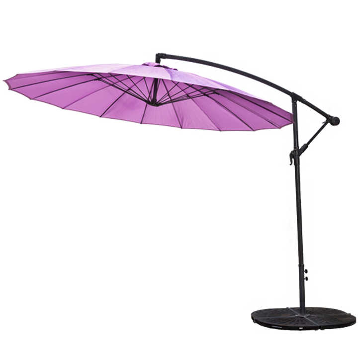 10ft garden furniture hanging parasol dual use iron frame Glass fiber material outdoor patio umbrellas offset cantilever